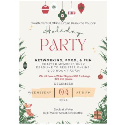 2024 December Chapter Holiday Party