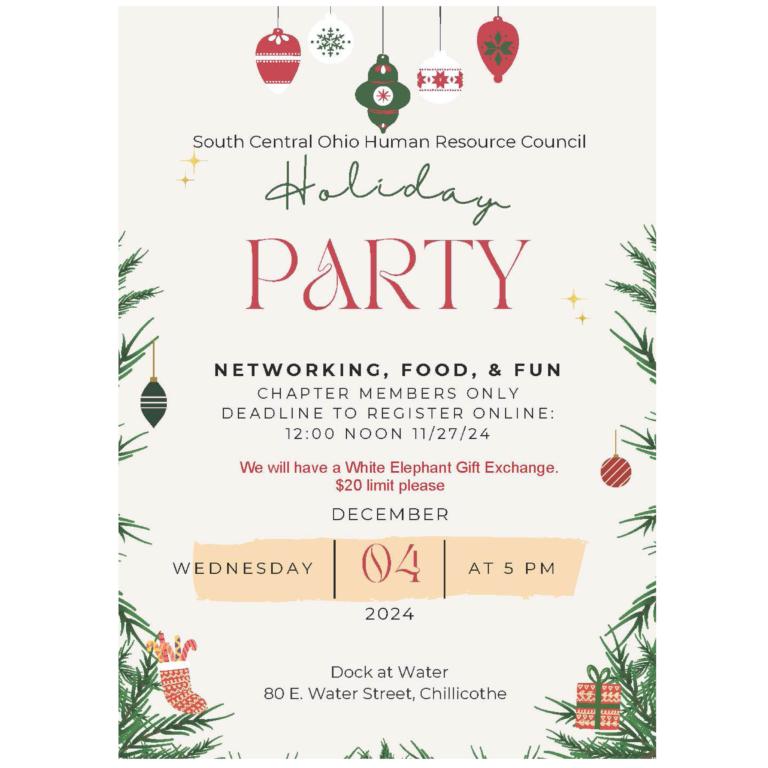 2024 December Chapter Holiday Party